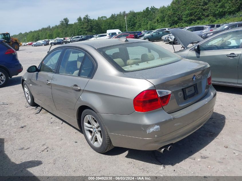 2008 BMW 3-Series VIN: WBAVC3578KP36833 Lot: 39492030