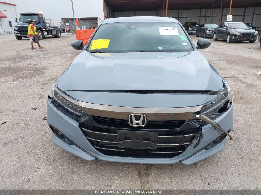 2021 Honda Accord Sport VIN: 1HGCV1F38MA086391 Lot: 39492047