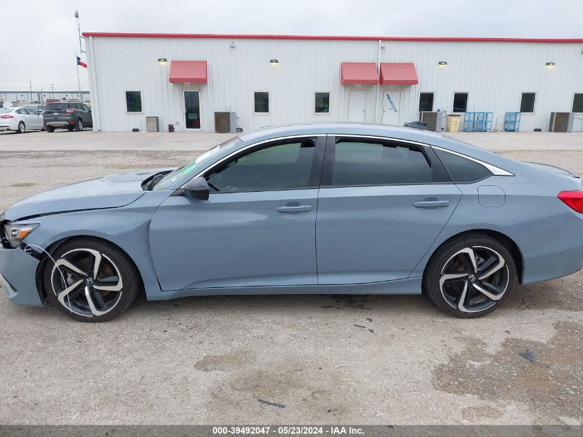 2021 Honda Accord Sport VIN: 1HGCV1F38MA086391 Lot: 39492047