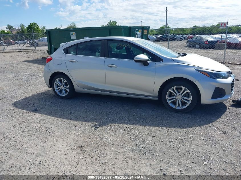 2019 Chevrolet Cruze Lt VIN: 3G1BE6SM4KS570374 Lot: 39492077