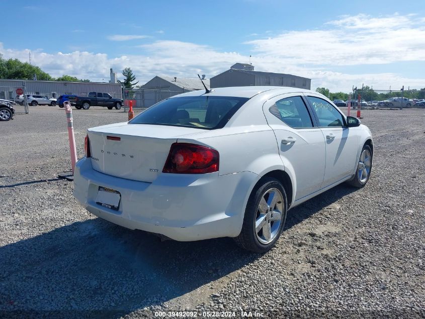 2013 Dodge Avenger Sxt VIN: 1C3CDZCB1DN628617 Lot: 39492092