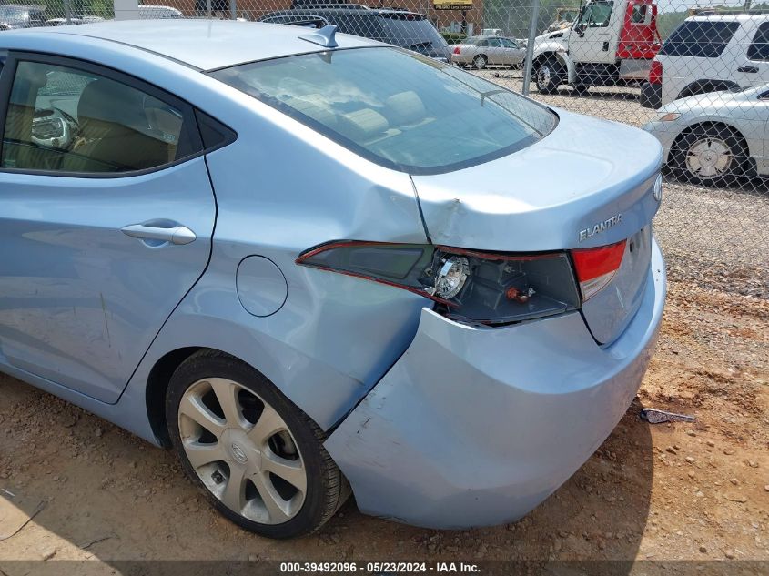 2012 Hyundai Elantra Limited (Ulsan Plant) VIN: KMHDH4AE8CU398286 Lot: 39492096