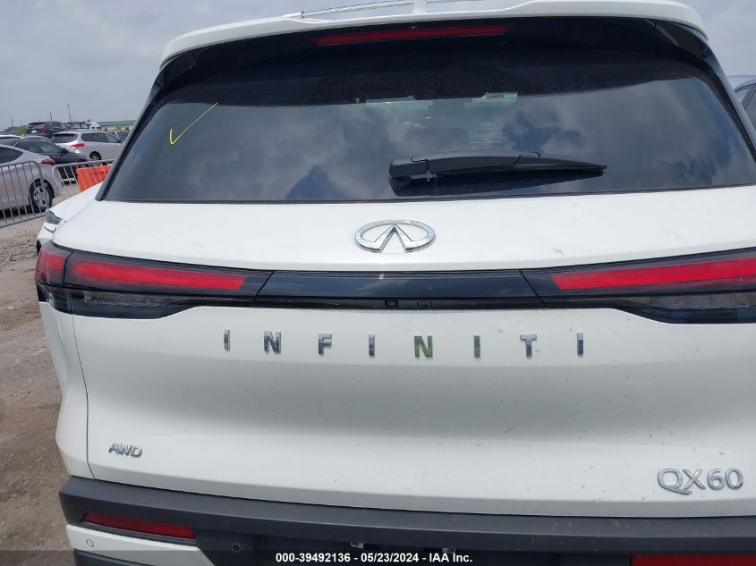 2024 Infiniti Qx60 Sensory VIN: 5N1DL1GS6RC338225 Lot: 39492136