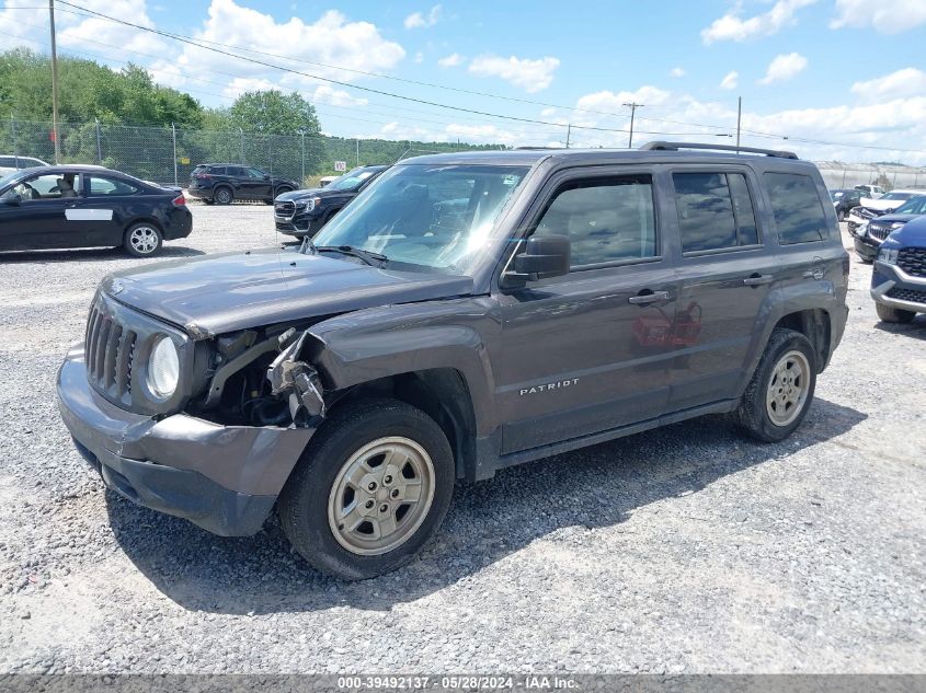 2016 Jeep Patriot Sport VIN: 1C4NJPBA7GD669371 Lot: 39492137