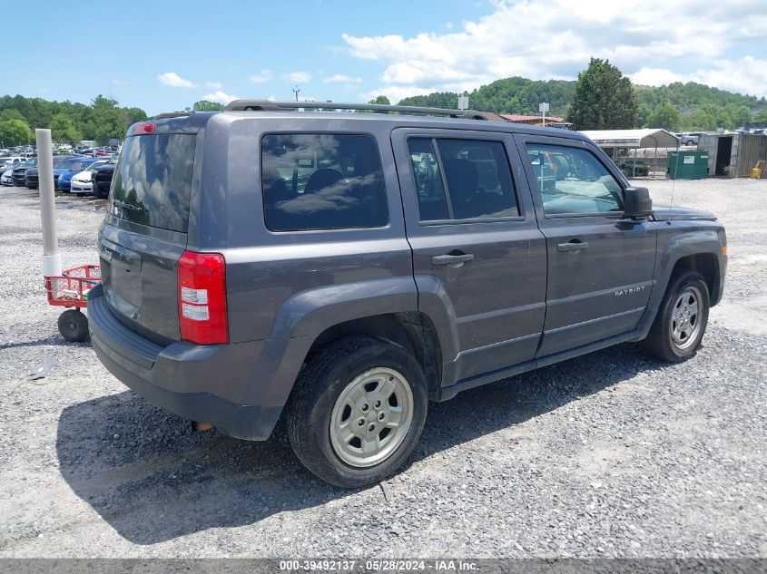 2016 Jeep Patriot Sport VIN: 1C4NJPBA7GD669371 Lot: 39492137