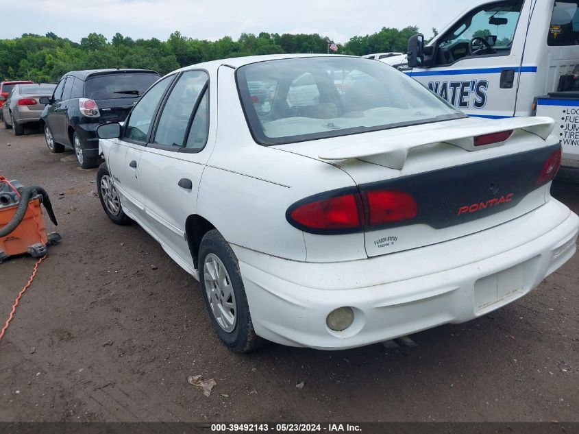 2001 Pontiac Sunfire Se VIN: 1G2JB524917353684 Lot: 39492143