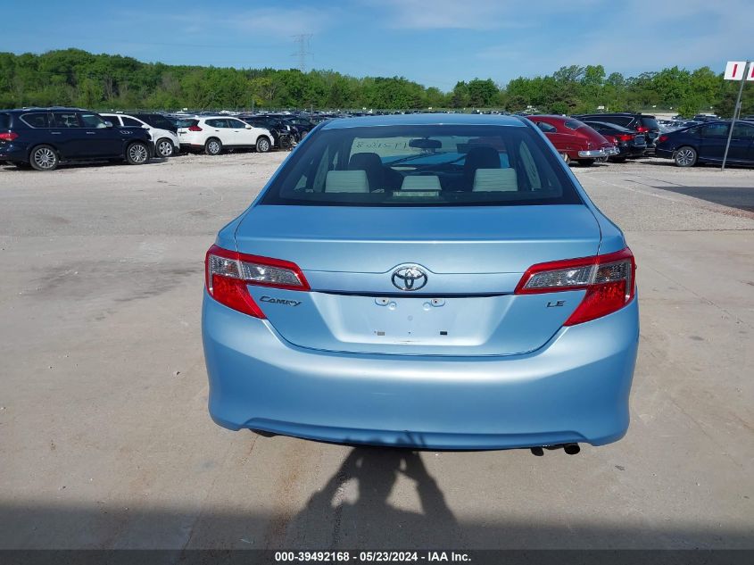 2012 Toyota Camry Le VIN: 4T4BF1FK8CR257329 Lot: 39492168