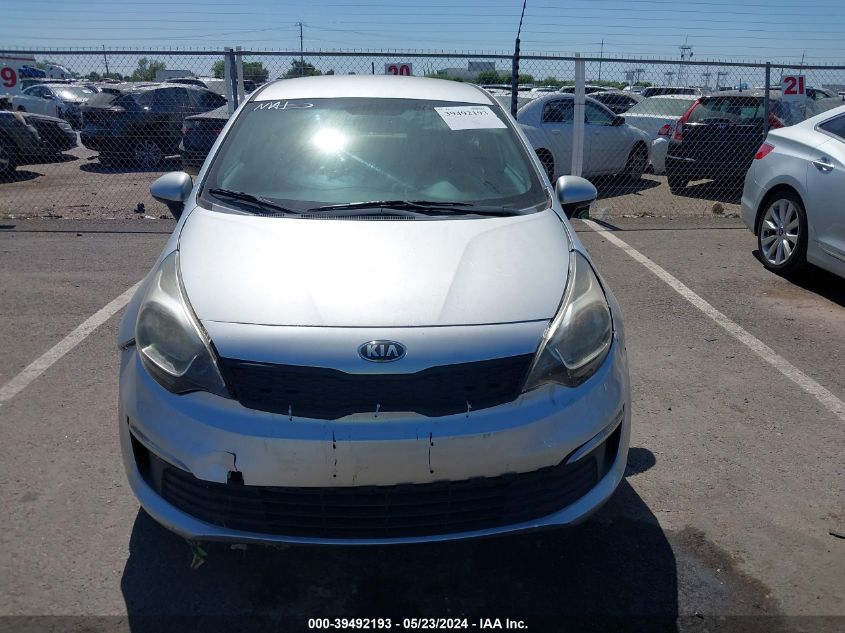 2016 Kia Rio Lx VIN: KNADM4A31G6691985 Lot: 39492193