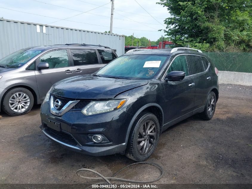 2016 Nissan Rogue S/Sl/Sv VIN: 5N1AT2MV3GC794039 Lot: 39492253