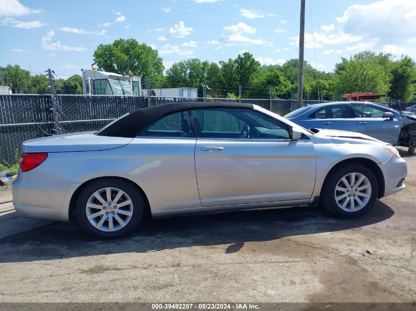2012 Chrysler 200 Touring VIN: 1C3BCBEB3CN169219 Lot: 39492287