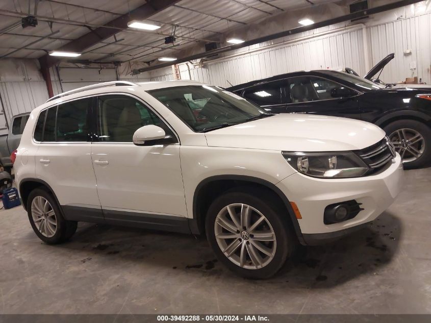 2012 Volkswagen Tiguan Se VIN: WVGAV7AX1CW526497 Lot: 39492288