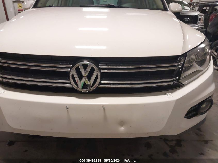 2012 Volkswagen Tiguan Se VIN: WVGAV7AX1CW526497 Lot: 39492288