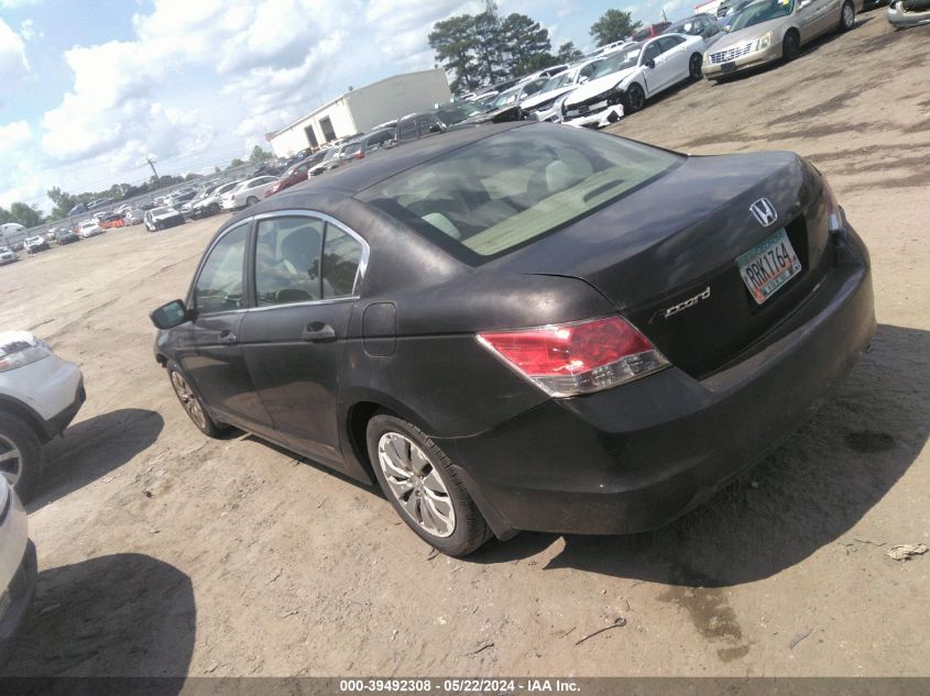 2010 Honda Accord 2.4 Lx VIN: 1HGCP2F3XAA163886 Lot: 39492308