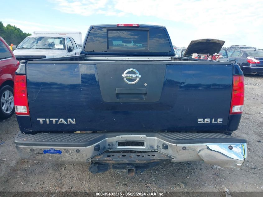 2008 Nissan Titan Le VIN: 1N6BA07G18N316169 Lot: 39492315