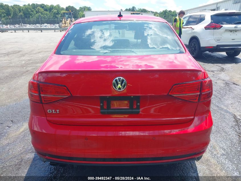 2016 Volkswagen Jetta 2.0T Gli Sel VIN: 3VW5T7AJ7GM222147 Lot: 39492347