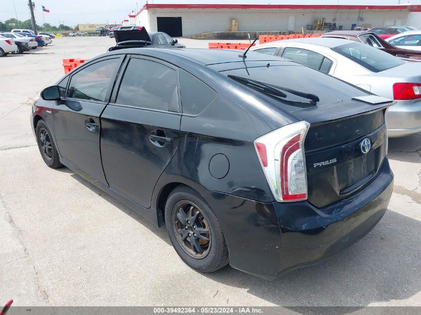 2013 Toyota Prius Two VIN: JTDKN3DU1D1727057 Lot: 39492364