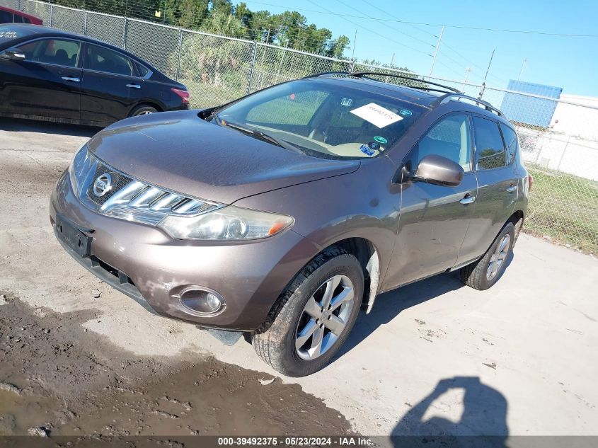 2010 Nissan Murano Sl VIN: JN8AZ1MW8AW138046 Lot: 39492375