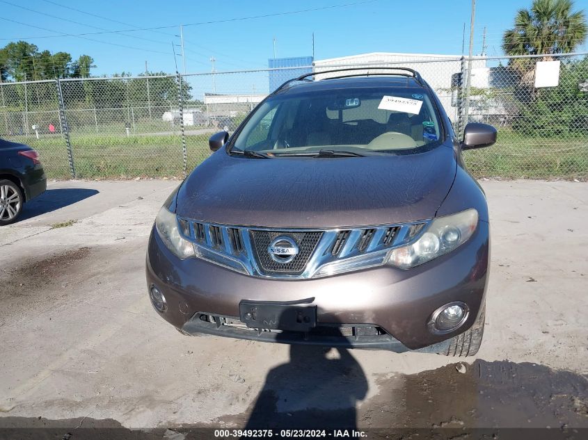 2010 Nissan Murano Sl VIN: JN8AZ1MW8AW138046 Lot: 39492375