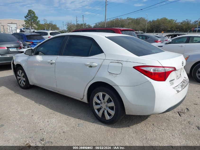 2014 Toyota Corolla Le VIN: 2T1BURHE4EC200586 Lot: 39492403