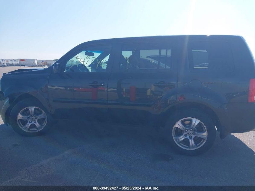 2013 Honda Pilot Ex-L VIN: 5FNYF4H74DB005963 Lot: 39492427