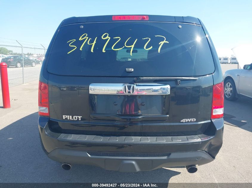 2013 Honda Pilot Ex-L VIN: 5FNYF4H74DB005963 Lot: 39492427