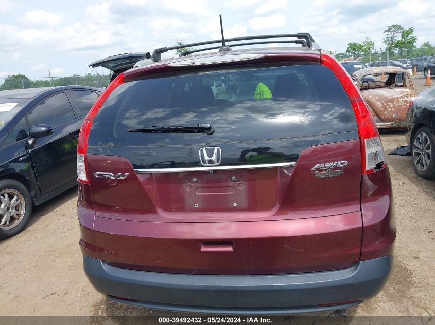 2013 Honda Cr-V Ex-L VIN: 5J6RM4H76DL075739 Lot: 39492432