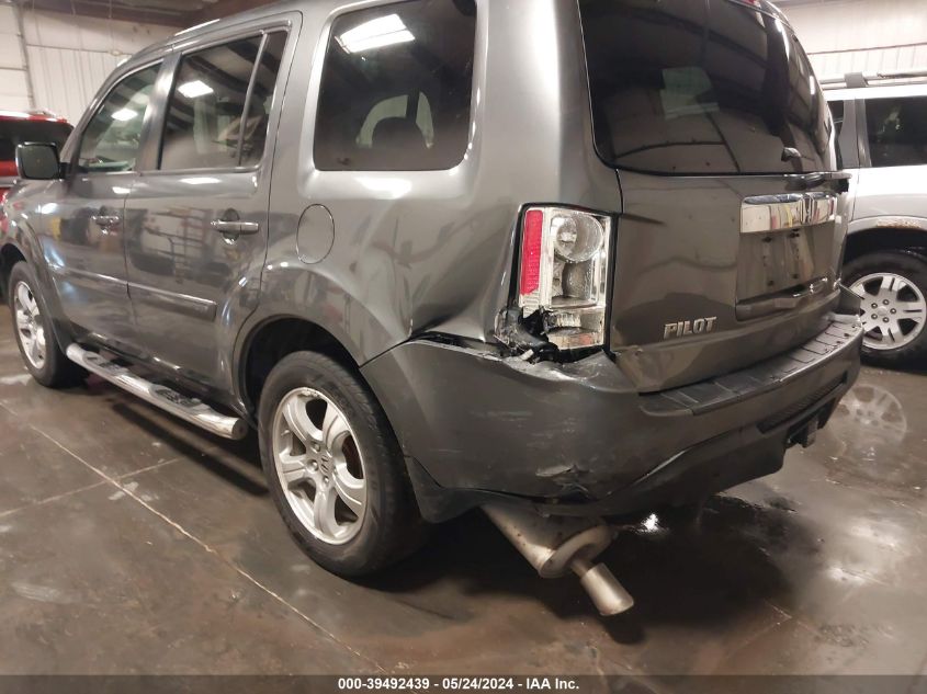 2013 Honda Pilot Ex-L VIN: 5FNYF4H57DB052161 Lot: 39492439