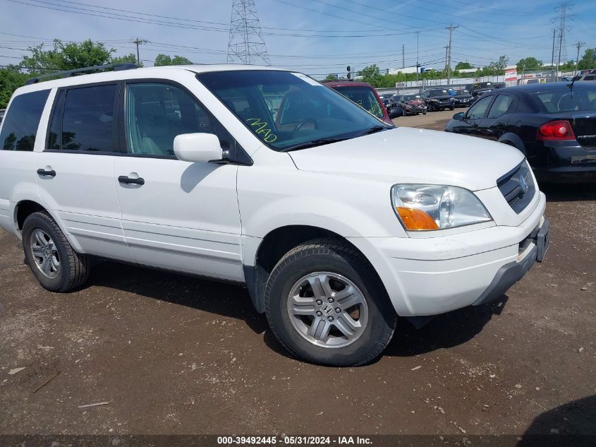 2005 Honda Pilot Exl VIN: 2HKYF18565H544875 Lot: 39492445