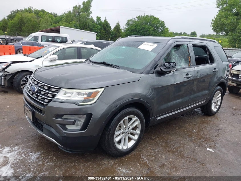VIN 1FM5K7D89HGA75352 2017 FORD EXPLORER XLT