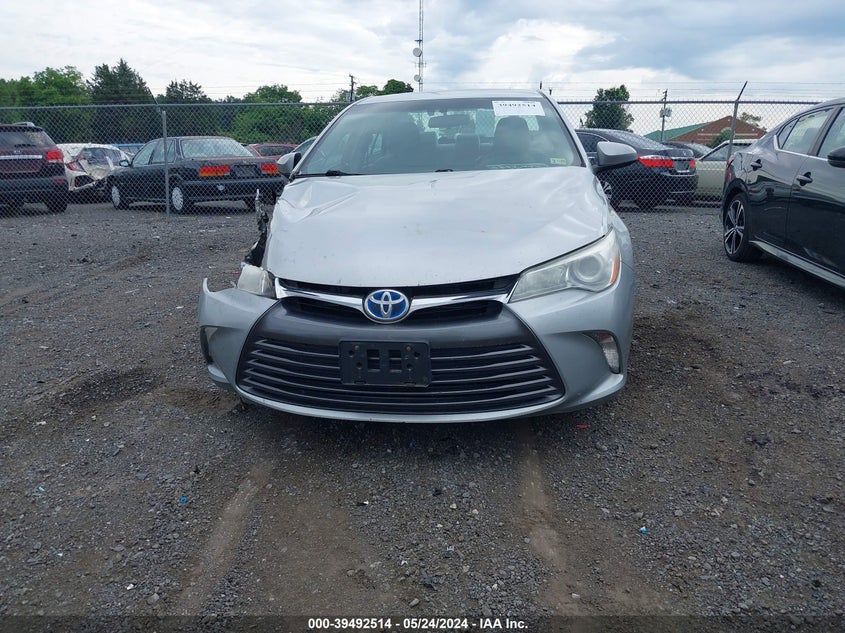 2016 Toyota Camry Hybrid Le VIN: 4T1BD1FK0GU192286 Lot: 39492514