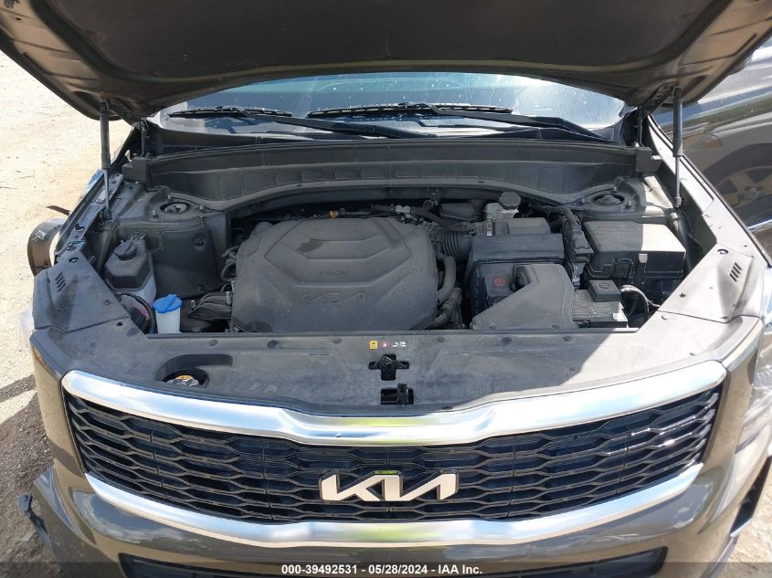 2022 Kia Telluride Ex VIN: 5XYP3DHCXNG209906 Lot: 39492531