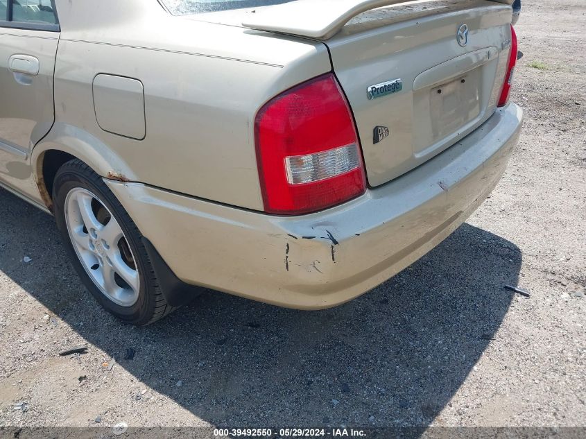 2001 Mazda Protege Es/Lx VIN: JM1BJ225010421129 Lot: 39492550