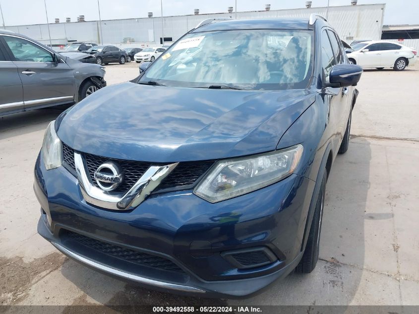 2015 Nissan Rogue Sv VIN: KNMAT2MT5FP548314 Lot: 39492558