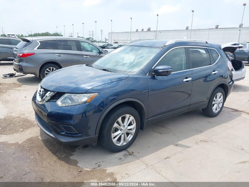 2015 Nissan Rogue Sv VIN: KNMAT2MT5FP548314 Lot: 39492558