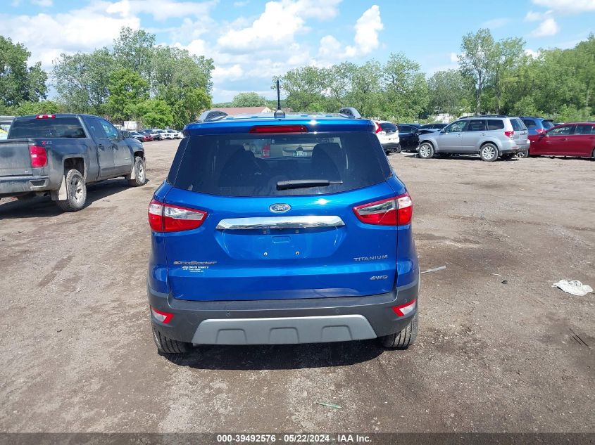 2018 Ford Ecosport Titanium VIN: MAJ6P1WL2JC162070 Lot: 39492576