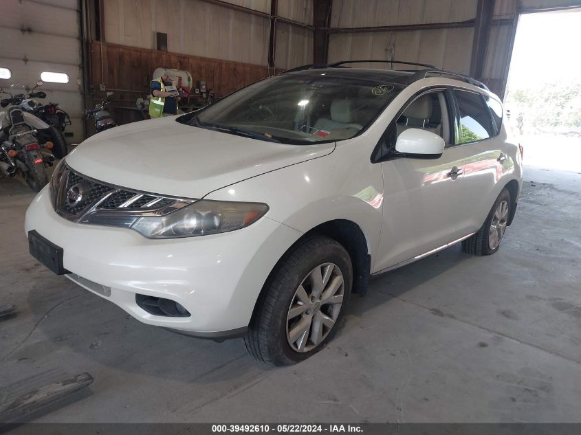 2011 Nissan Murano S/Sl/Le VIN: JN8AZ1MW7BW160749 Lot: 39492610