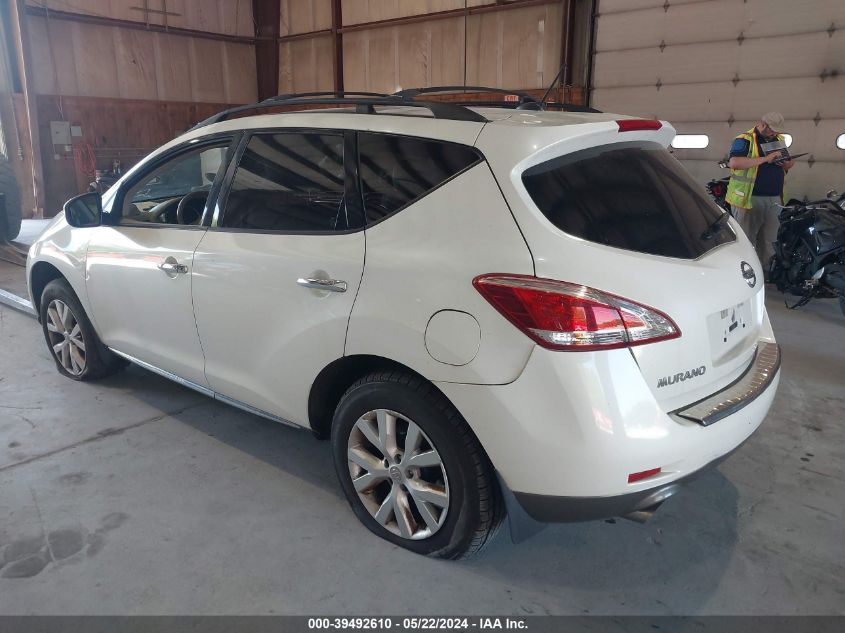 2011 Nissan Murano S/Sl/Le VIN: JN8AZ1MW7BW160749 Lot: 39492610