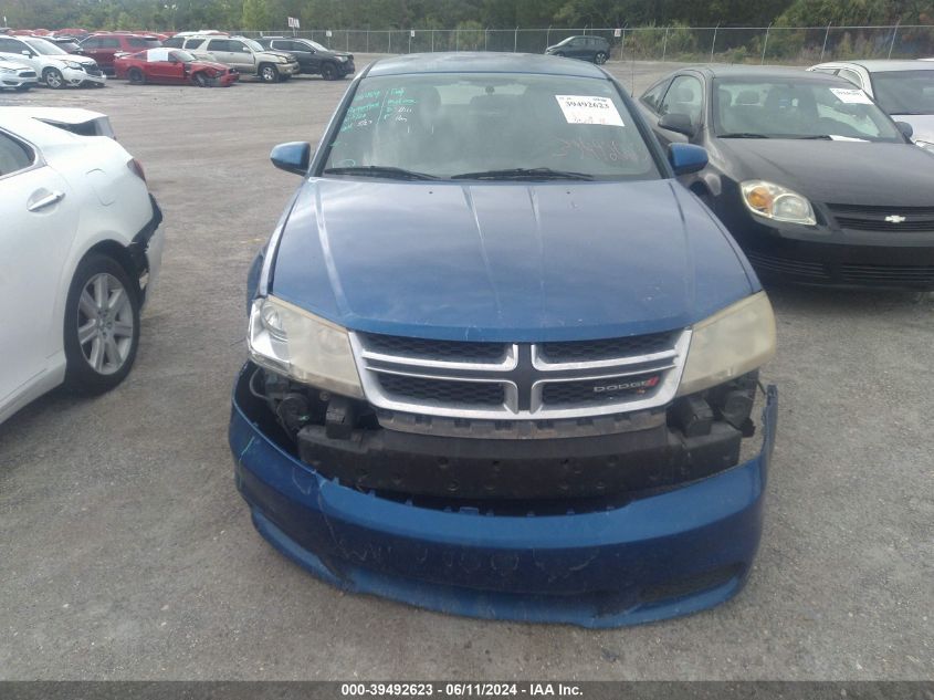 2012 Dodge Avenger Sxt VIN: 1C3CDZCB2CN260270 Lot: 39492623