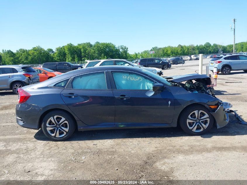 2018 Honda Civic Lx VIN: 2HGFC2F50JH610138 Lot: 39492625