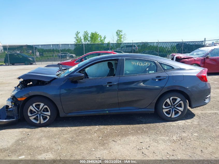 2018 Honda Civic Lx VIN: 2HGFC2F50JH610138 Lot: 39492625