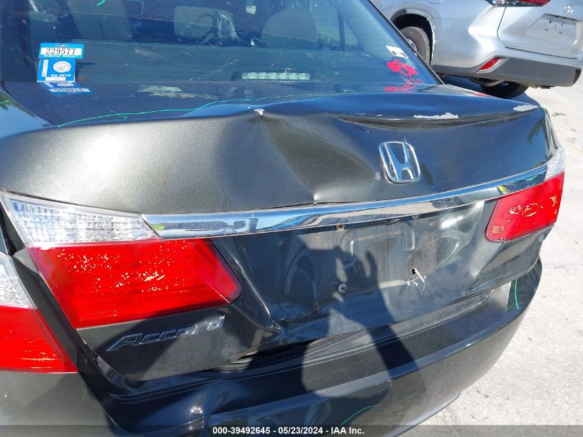 2013 Honda Accord Lx VIN: 1HGCR2F36DA253843 Lot: 39492645