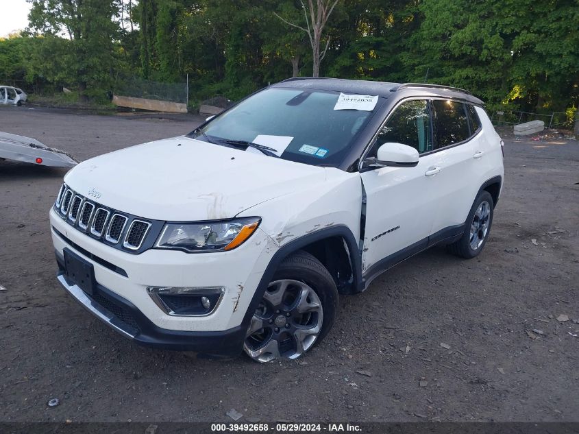 2020 Jeep Compass Limited 4X4 VIN: 3C4NJDCB7LT203692 Lot: 39492658