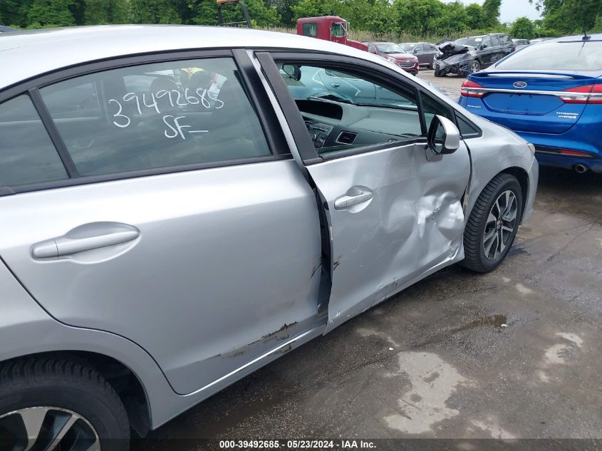 2013 Honda Civic Ex VIN: 2HGFB2F86DH553560 Lot: 39492685