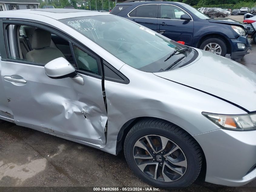 2013 Honda Civic Ex VIN: 2HGFB2F86DH553560 Lot: 39492685