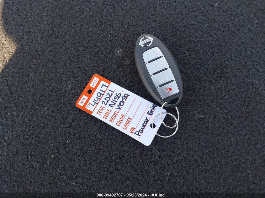 2021 Nissan Versa Sv Xtronic Cvt VIN: 3N1CN8EVXML841708 Lot: 39492707