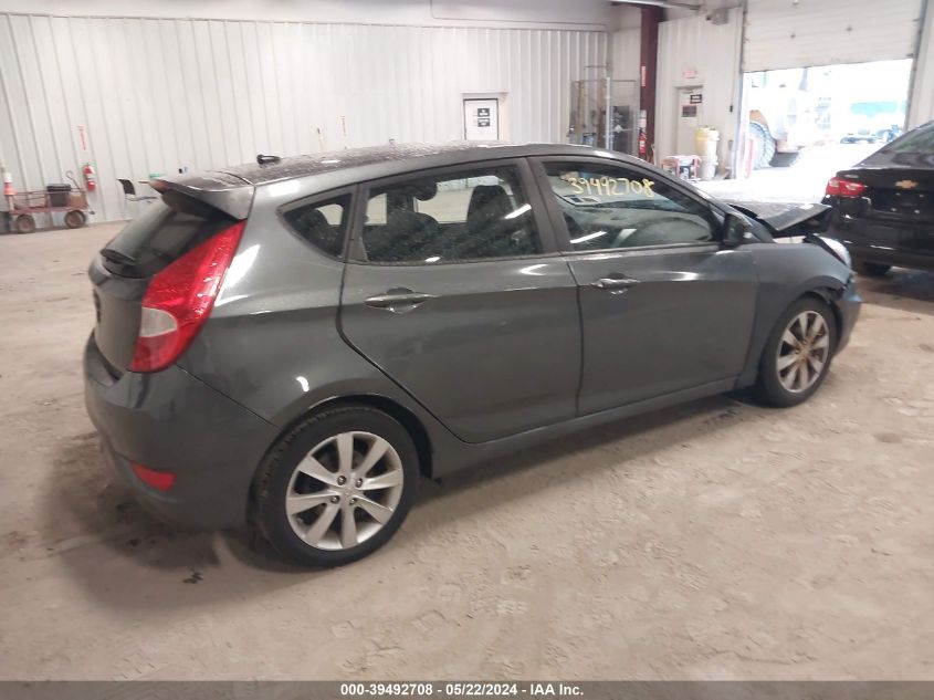 2013 Hyundai Accent Se VIN: KMHCU5AE8DU062393 Lot: 39492708