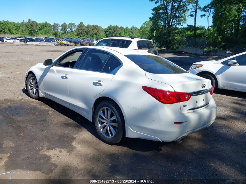 2014 Infiniti Q50 Premium VIN: JN1BV7AR9EM685537 Lot: 39492713