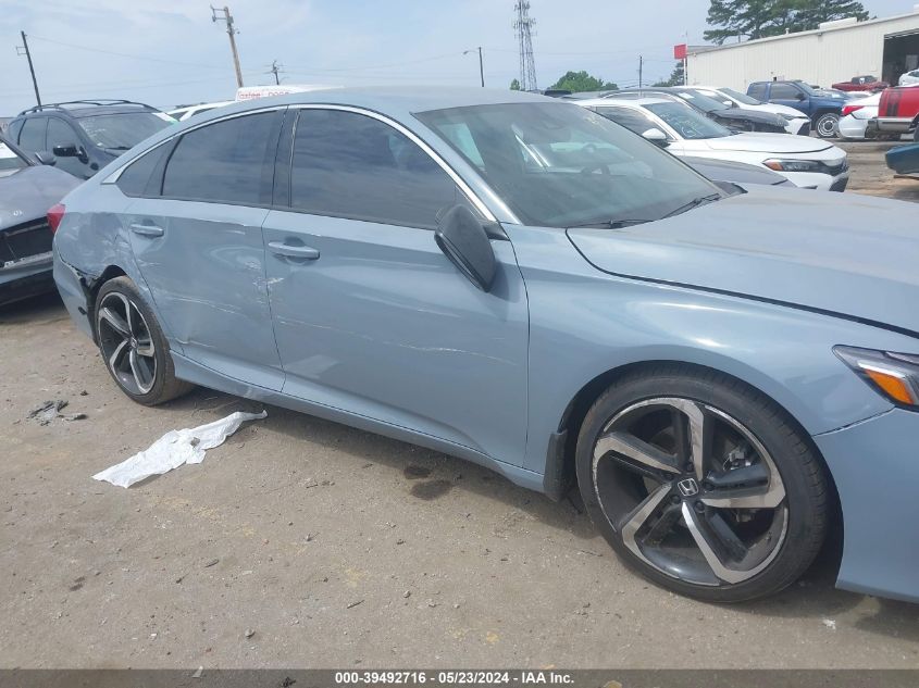 2021 Honda Accord Sport VIN: 1HGCV1F39MA035322 Lot: 39492716