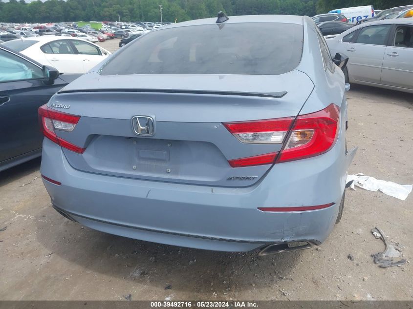 2021 Honda Accord Sport VIN: 1HGCV1F39MA035322 Lot: 39492716