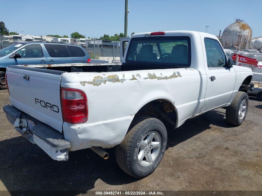 2001 Ford Ranger Xl/Xlt VIN: 1FTYR10D41PB10527 Lot: 39492741